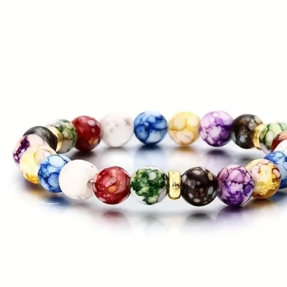 🏷SALE🏷Colorful Serenity Stone Bracelet. NWT. Fast Ship.
